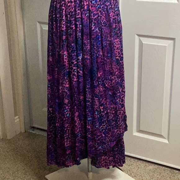 Sofia Jeans By Sofia Vergara Purple and Blue Leopard Print Dress True Wrap New - Picture 3 of 8